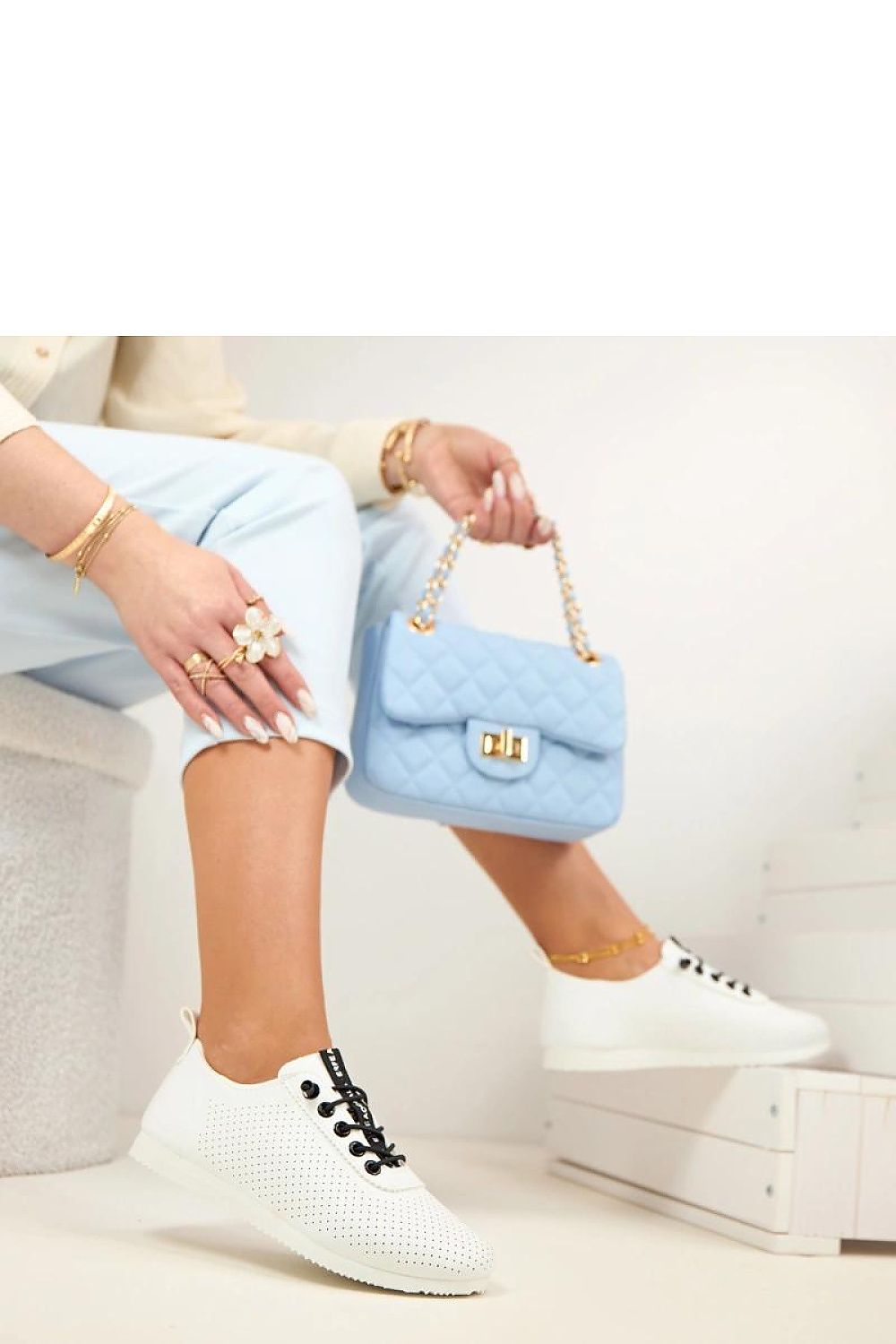 Trampki Zinnia White/Black - Solea — biała — Obuwie — EldoradoShop