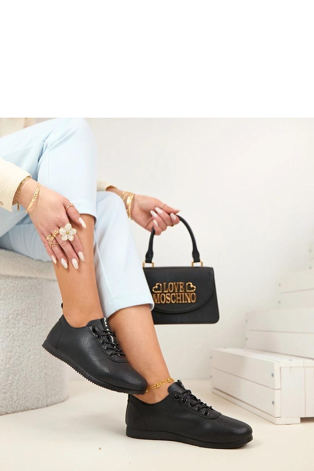 Trampki Zinnia White/Black - Solea — biała — Obuwie — EldoradoShop