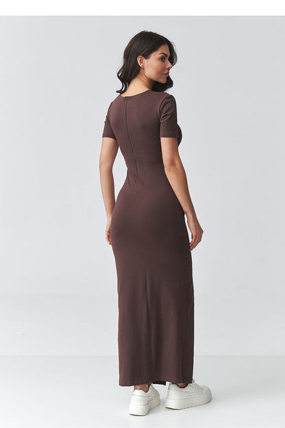  Sukienka Modela M931 Dark Chocolate - Makadamia 