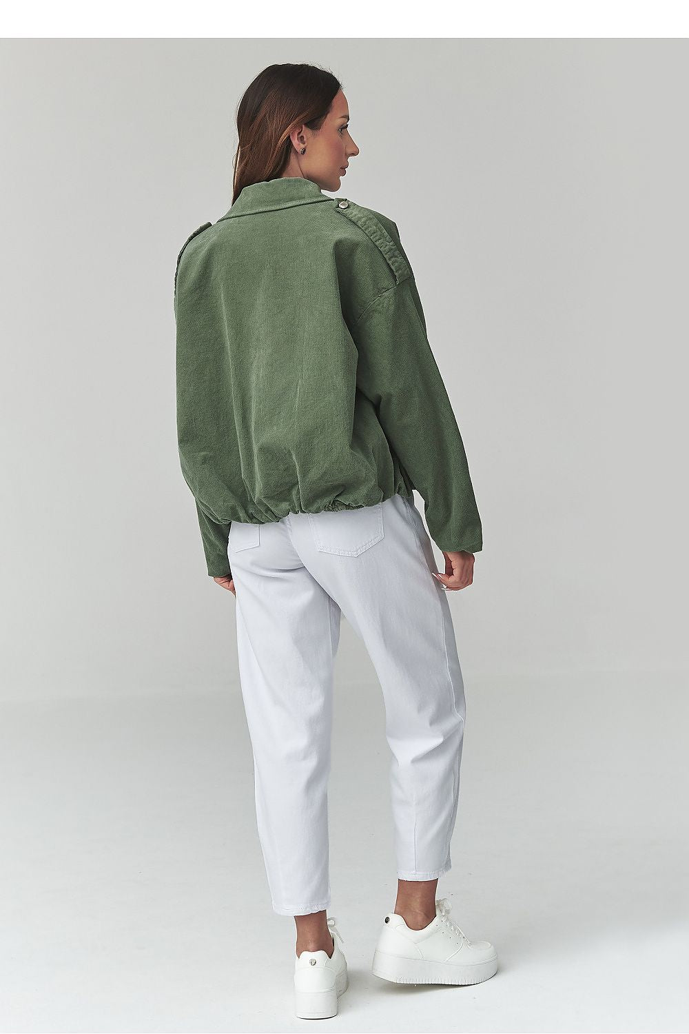   Kurtka Damska Model C48 Khaki - Makadamia 