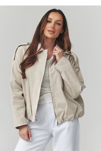   Kurtka Damska Model C48 Light Beige - Makadamia 