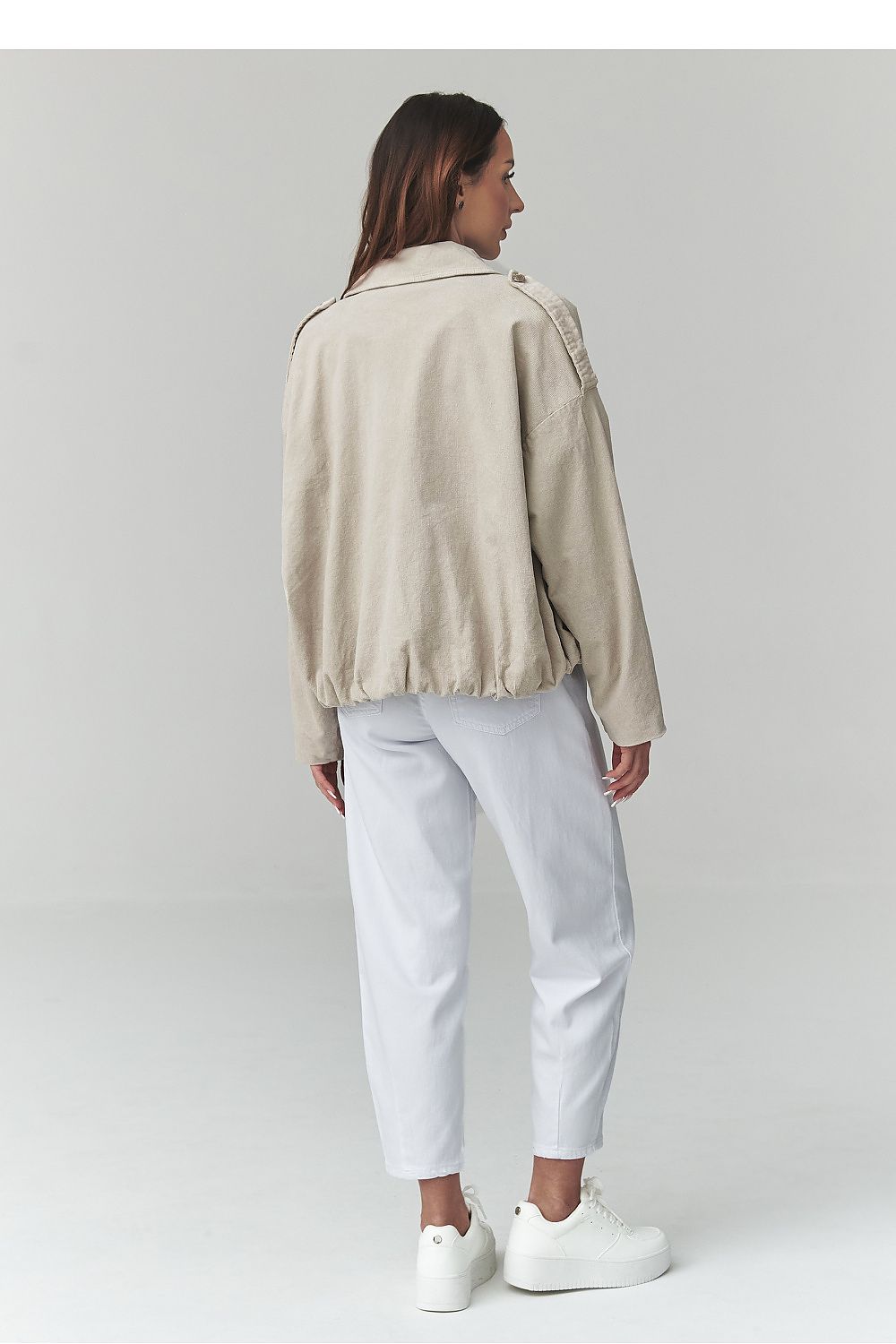   Kurtka Damska Model C48 Light Beige - Makadamia 