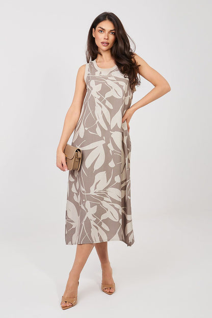  Sukienka Model D60105M30471A Dark Beige - Sublevel 