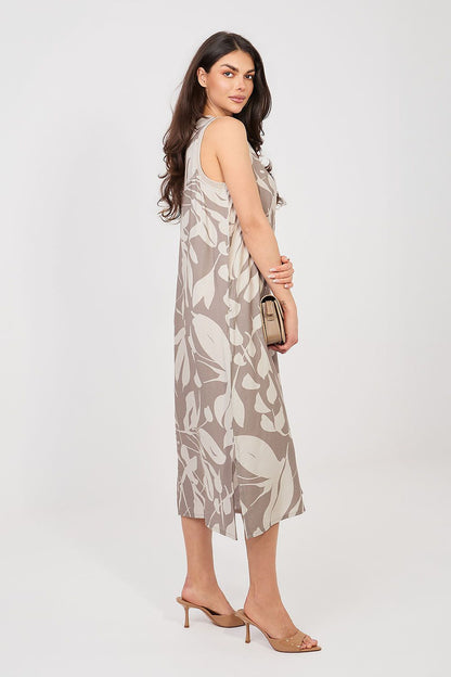  Sukienka Model D60105M30471A Dark Beige - Sublevel 