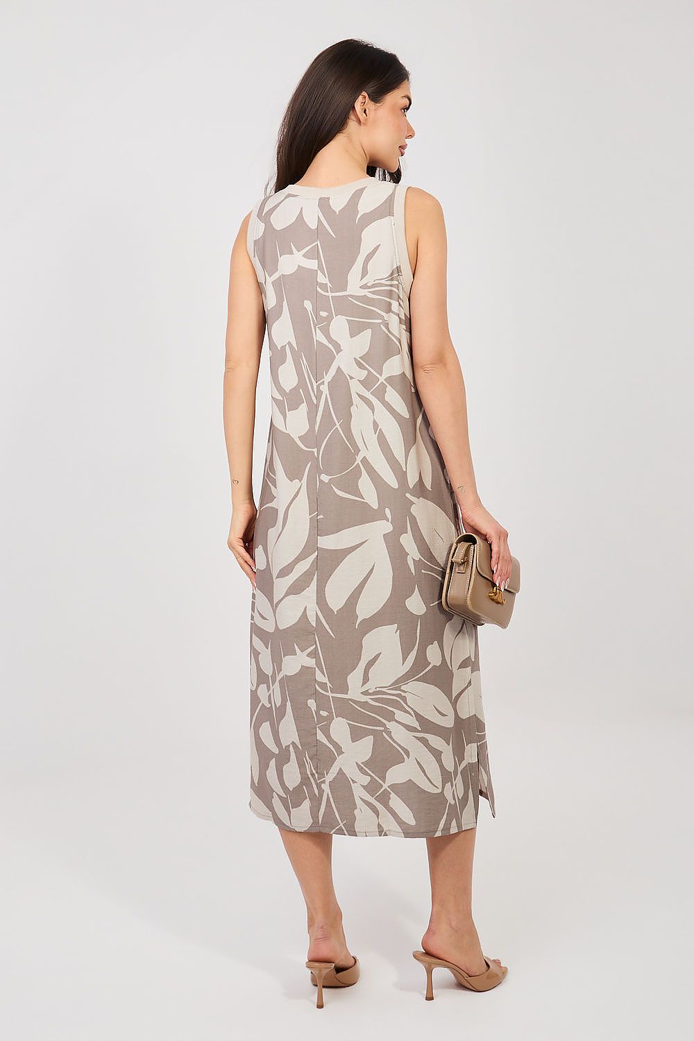  Sukienka Model D60105M30471A Dark Beige - Sublevel 