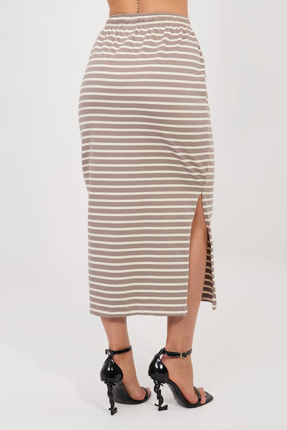  Spódnica Model D12127M50254A Dark Beige - Sublevel 