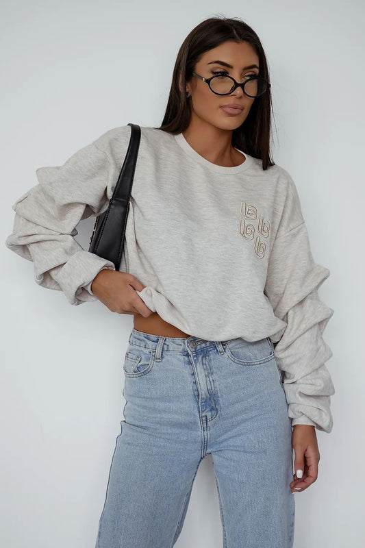   Bluza Damska Model Remy Etro 537693027 Beige Melange - LaBalancia 