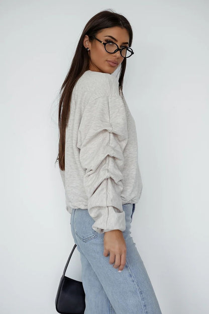   Bluza Damska Model Remy Etro 537693027 Beige Melange - LaBalancia 