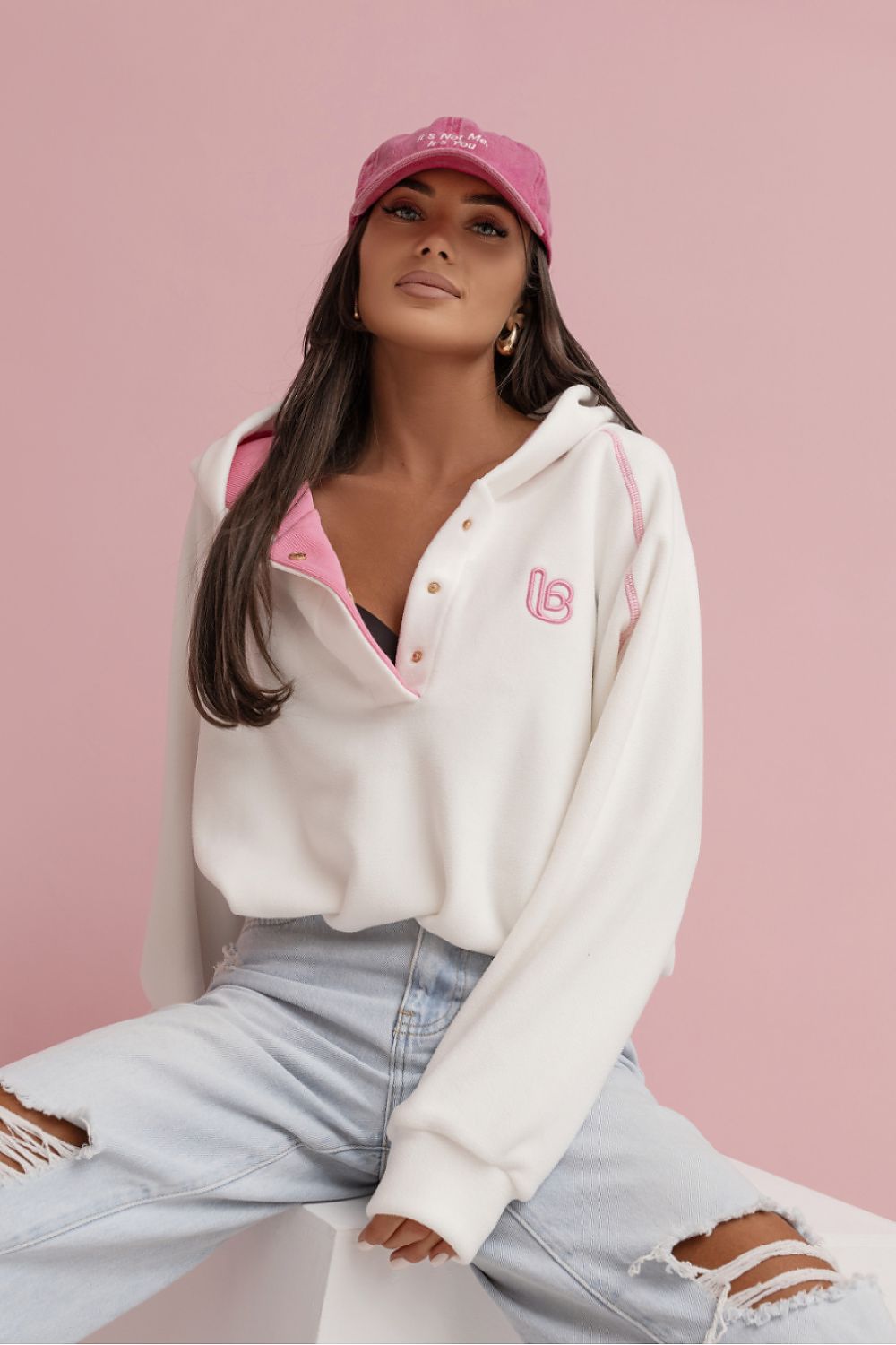   Bluza Damska Model Loom 498371743 Ecru/Pink - LaBalancia 