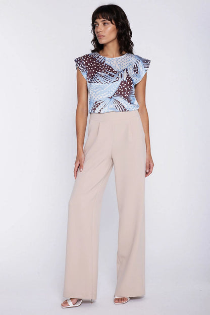   Bluzka z rękawem kimono B229 Liście - Nife 