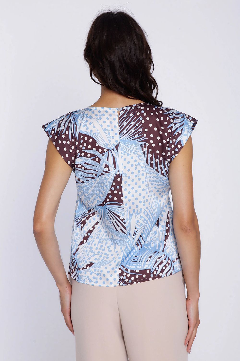   Bluzka z rękawem kimono B229 Liście - Nife 