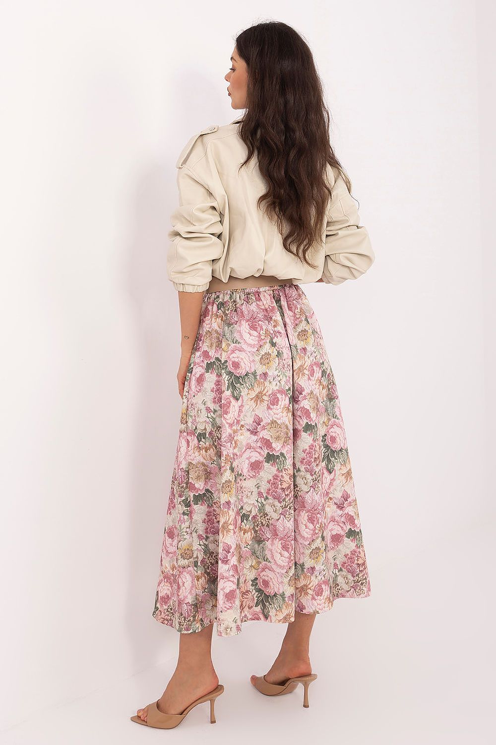  Spódnica Model IT-SD-FL9850-1.28 Dark Pink - Rue Paris 