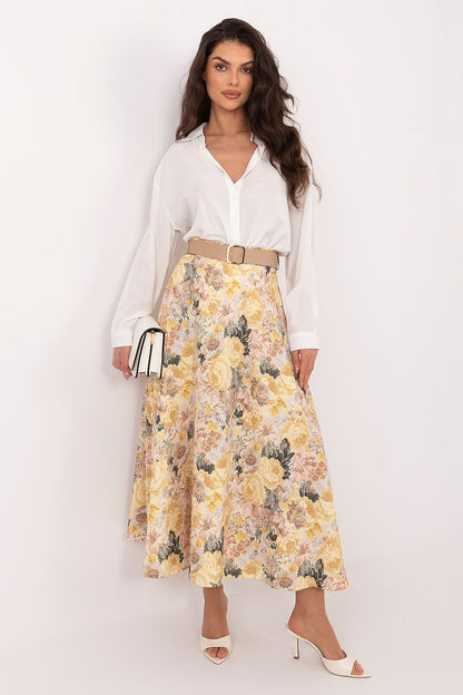  Spódnica Model IT-SD-FL9850-1.28 Yellow - Rue Paris 