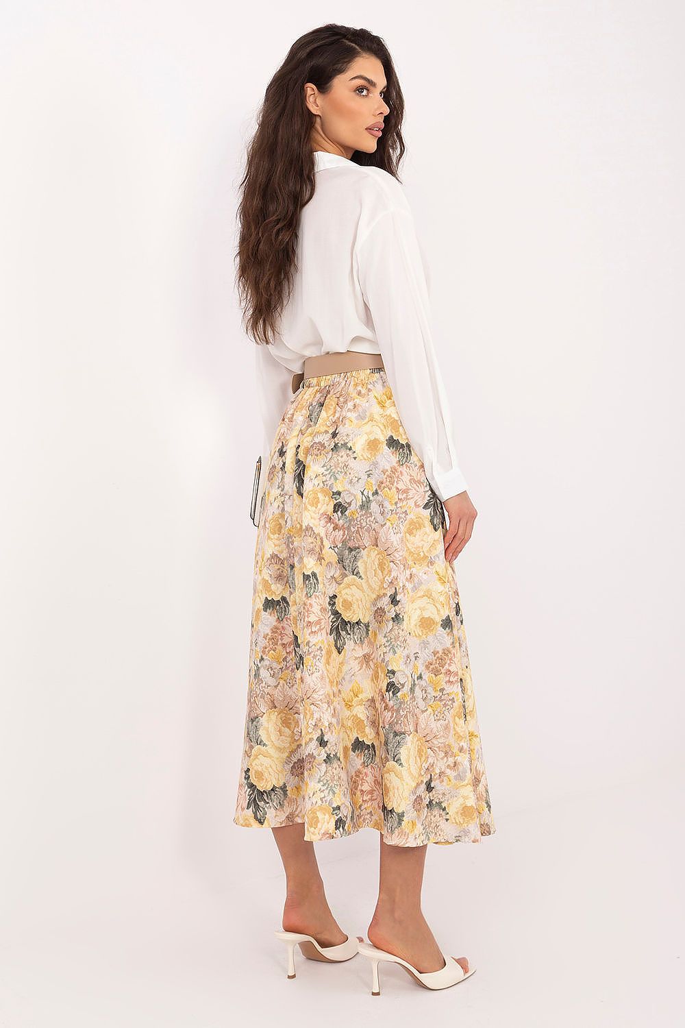  Spódnica Model IT-SD-FL9850-1.28 Yellow - Rue Paris 