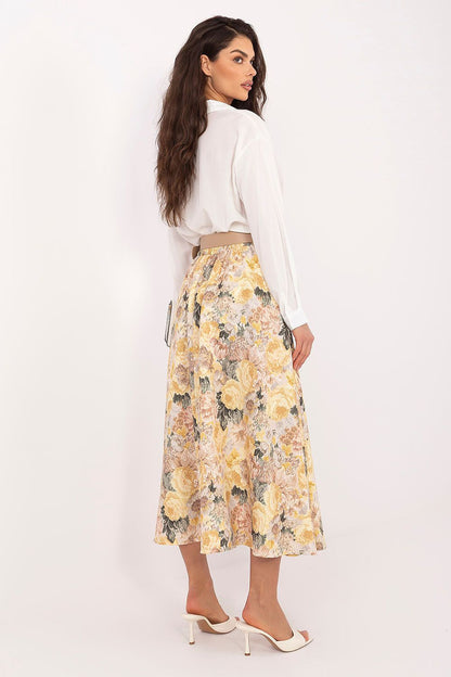  Spódnica Model IT-SD-FL9850-1.28 Yellow - Rue Paris 