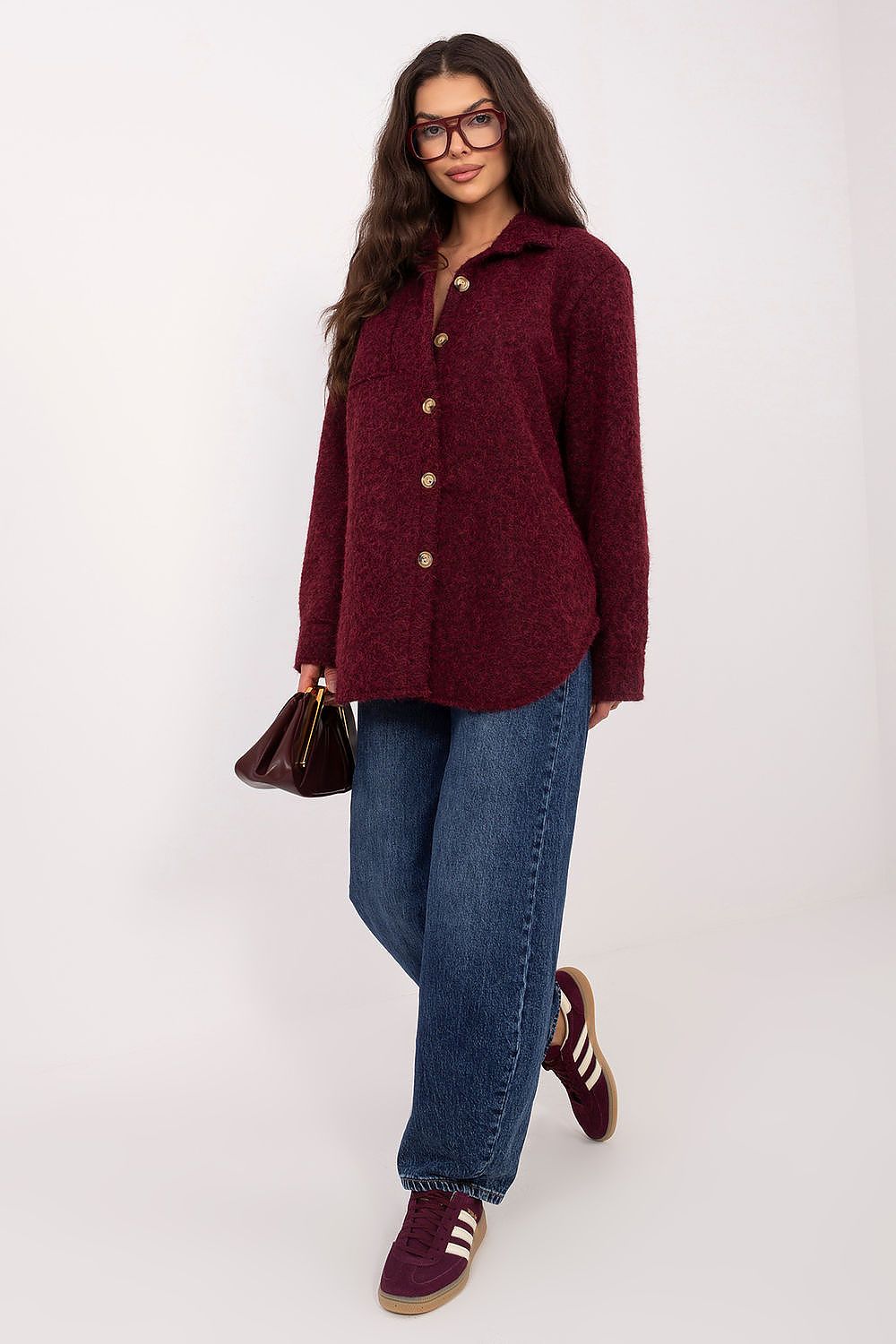   Kurtka Damska Model IT-KR-22292.01 Bordo - Rue Paris 