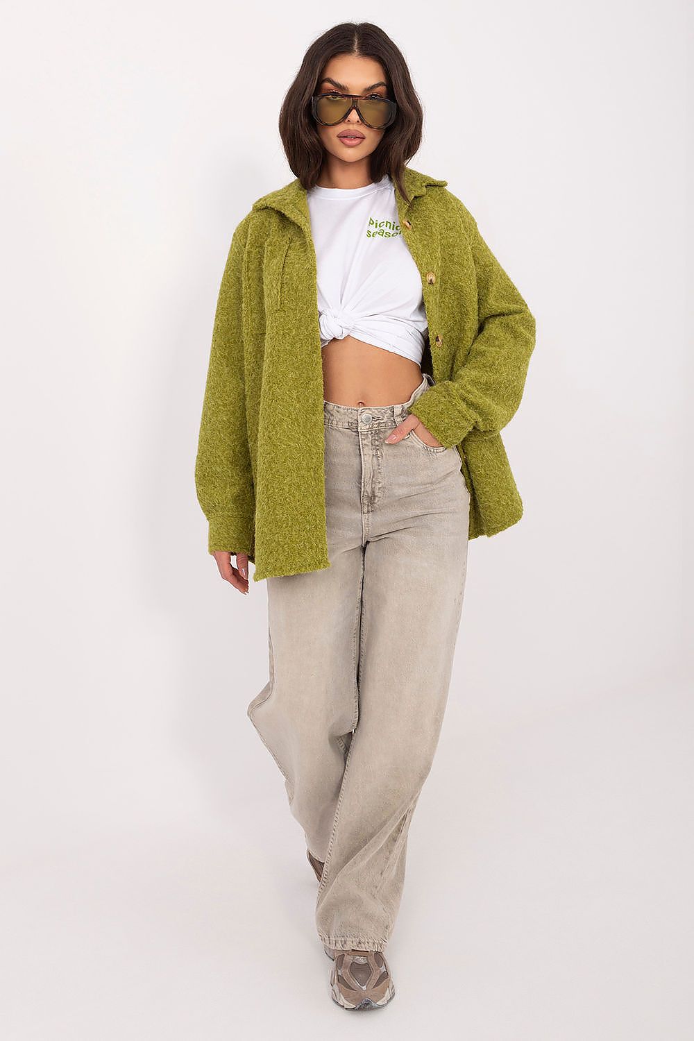   Kurtka Damska Model IT-KR-22292.85 Oliwka - Rue Paris 