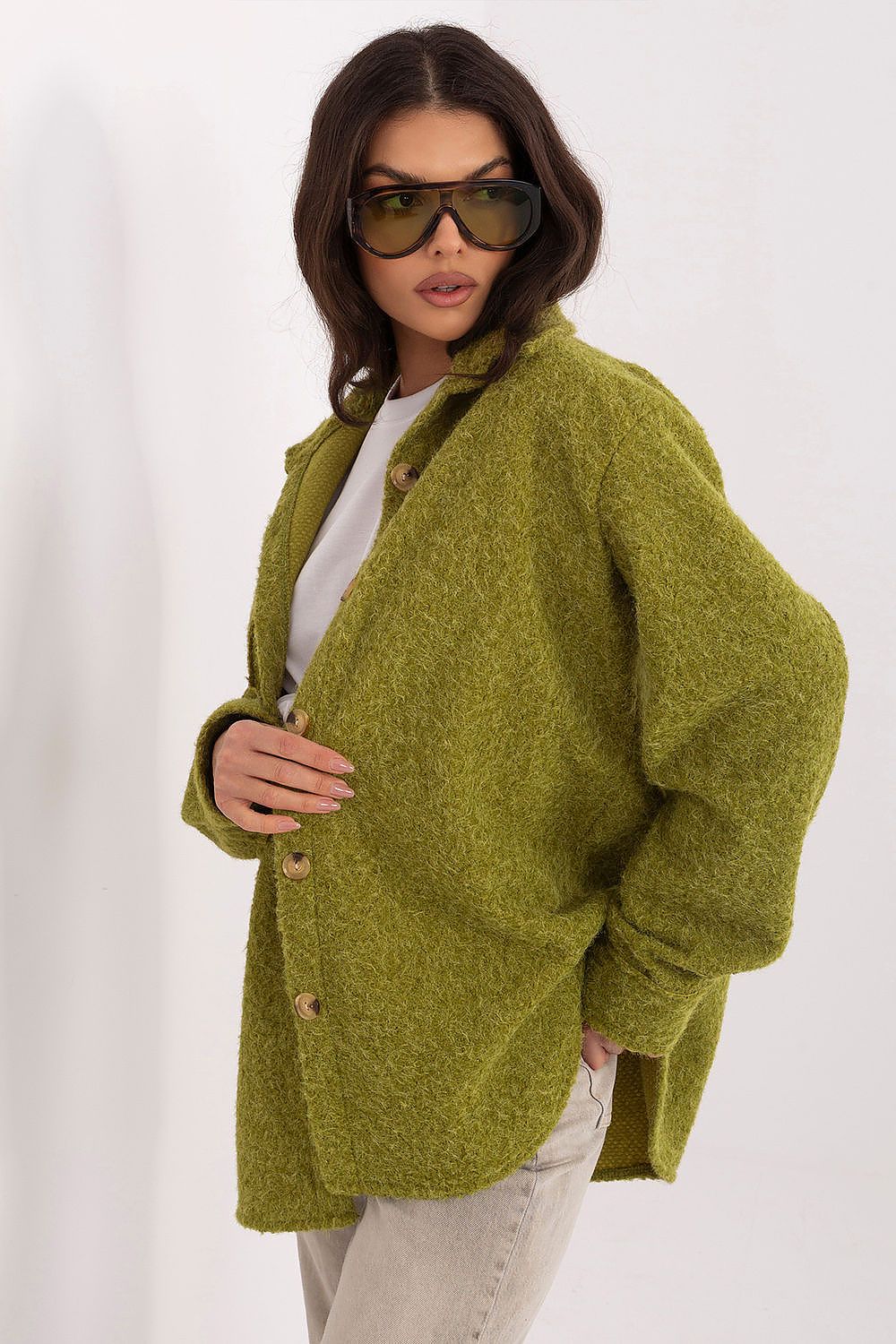   Kurtka Damska Model IT-KR-22292.85 Oliwka - Rue Paris 