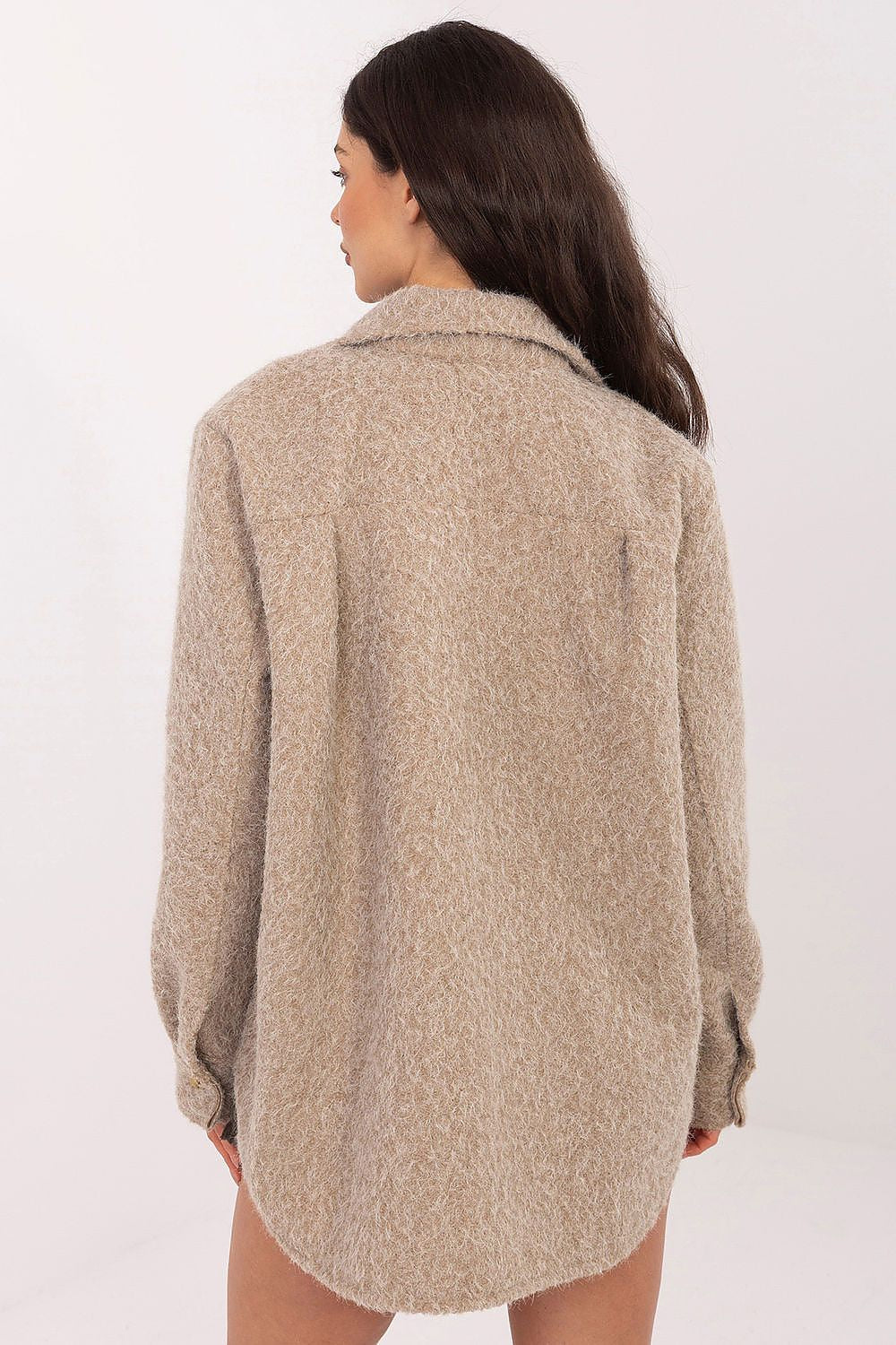   Kurtka Damska Model IT-KR-22292.85 Dark Beige - Rue Paris 