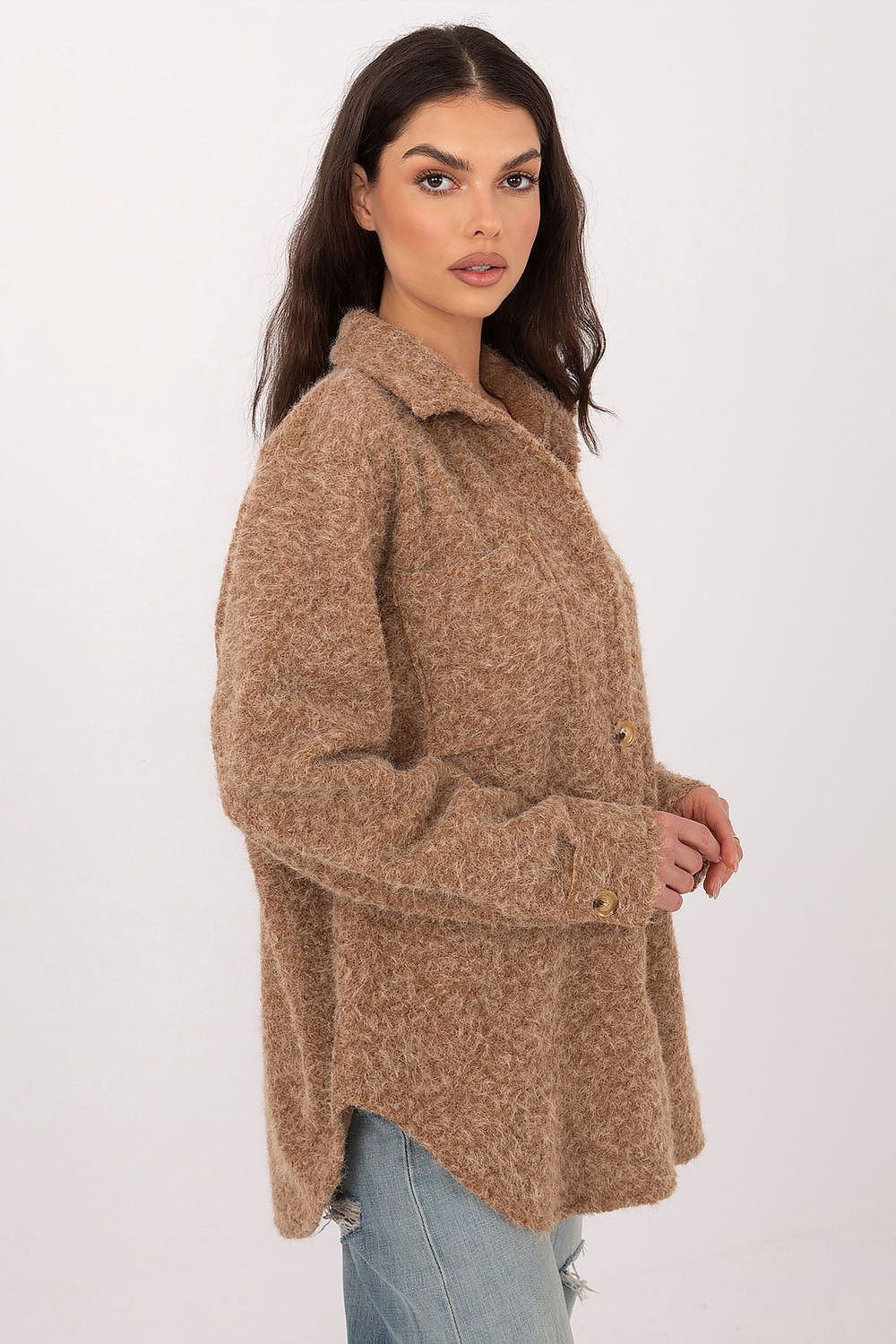   Kurtka Damska Model IT-KR-22292.00 Camel - Rue Paris 