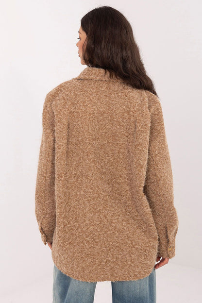   Kurtka Damska Model IT-KR-22292.00 Camel - Rue Paris 