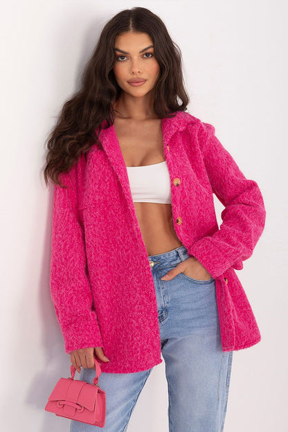   Kurtka Damska Model IT-KR-22292.00 Fuksja - Rue Paris 