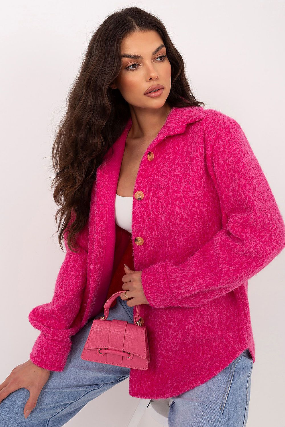   Kurtka Damska Model IT-KR-22292.00 Fuksja - Rue Paris 