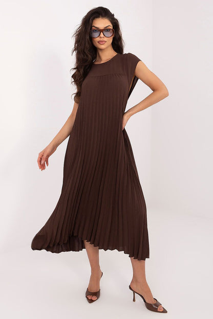  Sukienka Model IT-SK-19552.72 Dark Brown - Rue Paris 