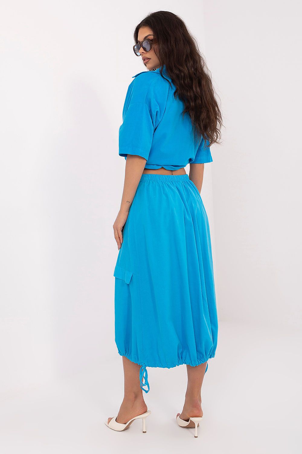  Spódnica Model IT-SD-FL10158.94 Blue - Rue Paris 