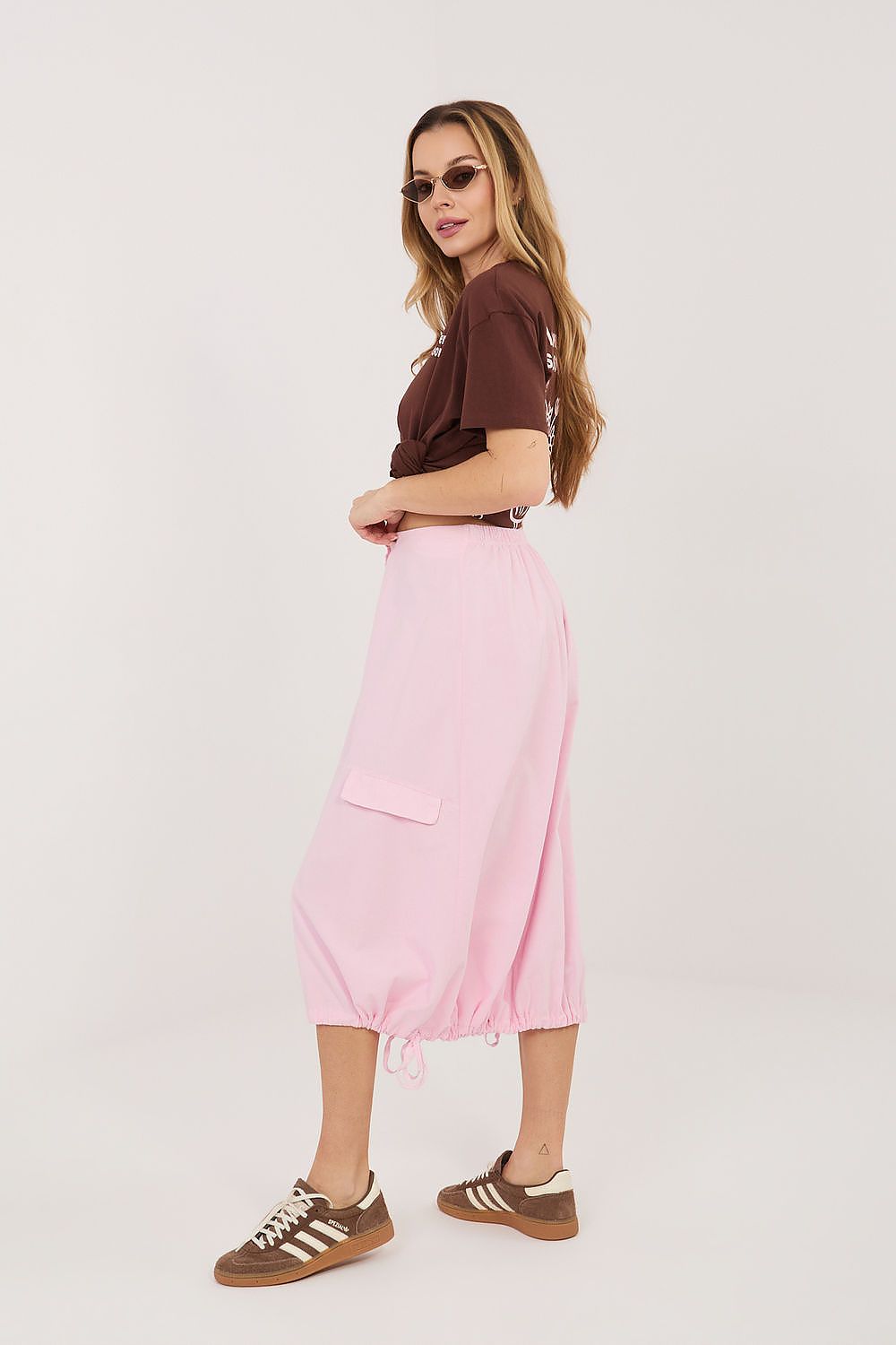  Spódnica Model IT-SD-FL10158.94 Light Pink - Rue Paris 