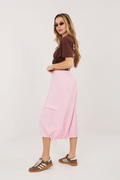  Spódnica Model IT-SD-FL10158.94 Light Pink - Rue Paris 