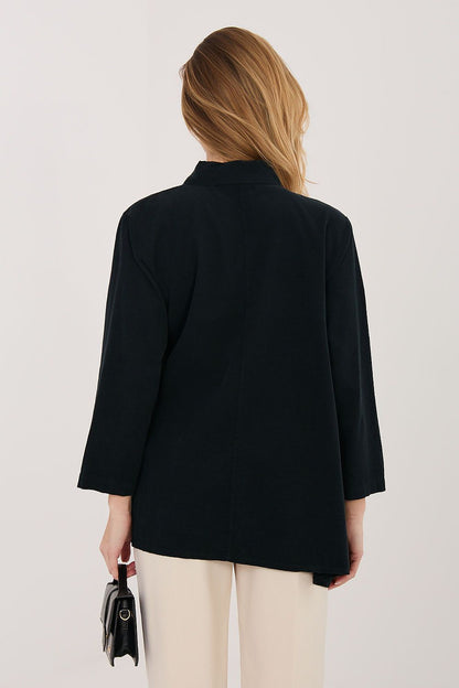   Koszula Damska Model IT-KS-FL10188.27 Black - Rue Paris 