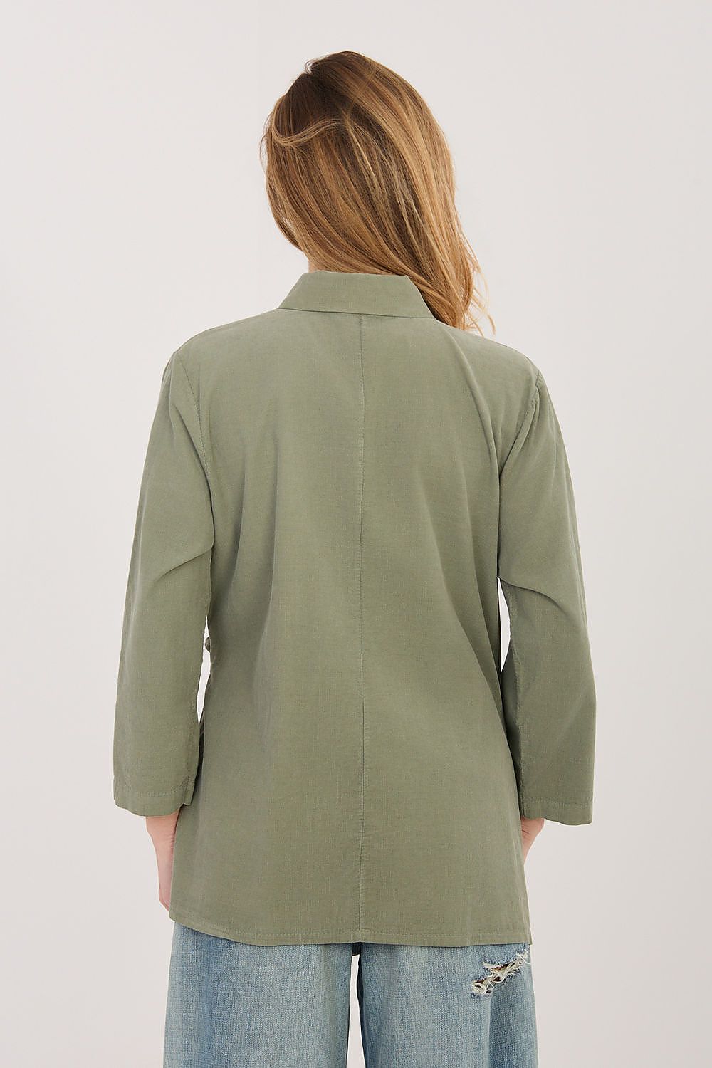   Koszula Damska Model IT-KS-FL10188.27 Khaki - Rue Paris 