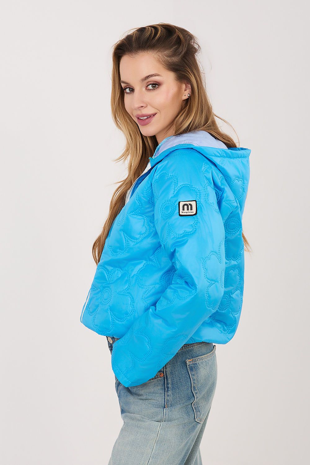  Kurtka Damska Model IT-KR-FL10126.86 Blue - Rue Paris 