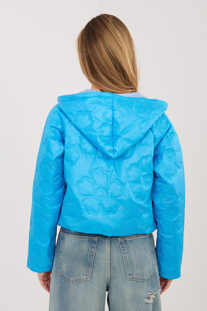  Kurtka Damska Model IT-KR-FL10126.86 Blue - Rue Paris 