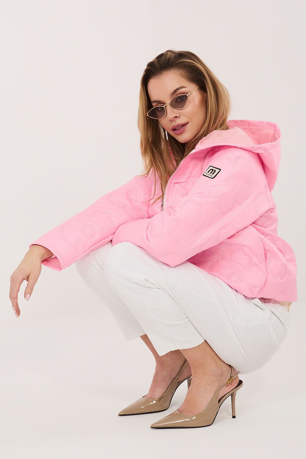   Kurtka Damska Model IT-KR-FL10126.86 Pink - Rue Paris 