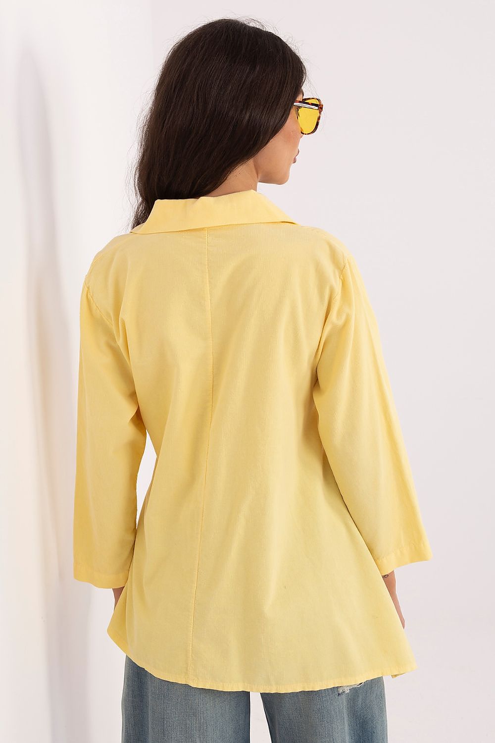   Koszula Damska Model IT-KS-FL10188.27 Light Yellow - Rue Paris 