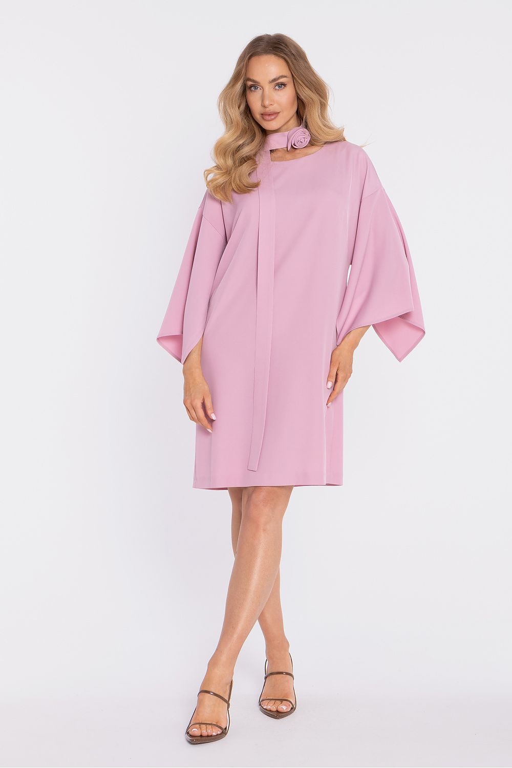   Sukienka Model MOE908 Powder Pink - Moe 