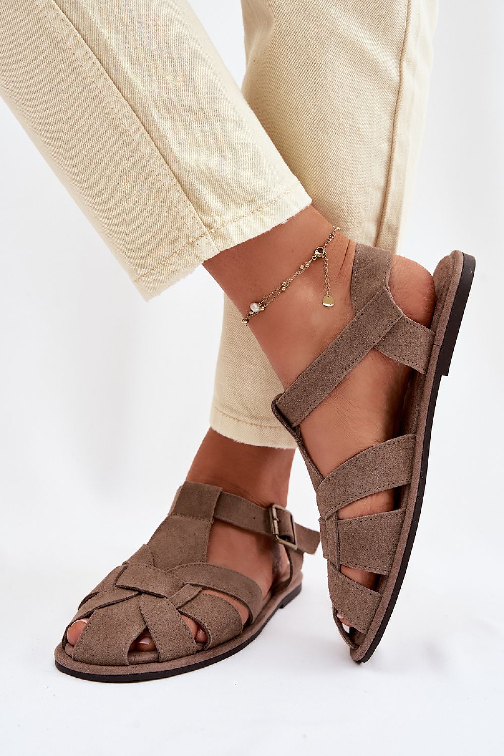  Sandały Model Big Star TT274250 Beige - Step in style 