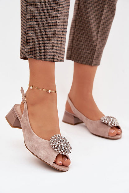  Sandały Model DA CR61-3030 Beige - Step in style 