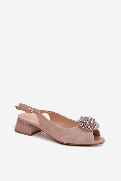  Sandały Model DA CR61-3030 Beige - Step in style 