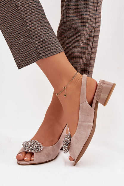  Sandały Model DA CR61-3030 Beige - Step in style 