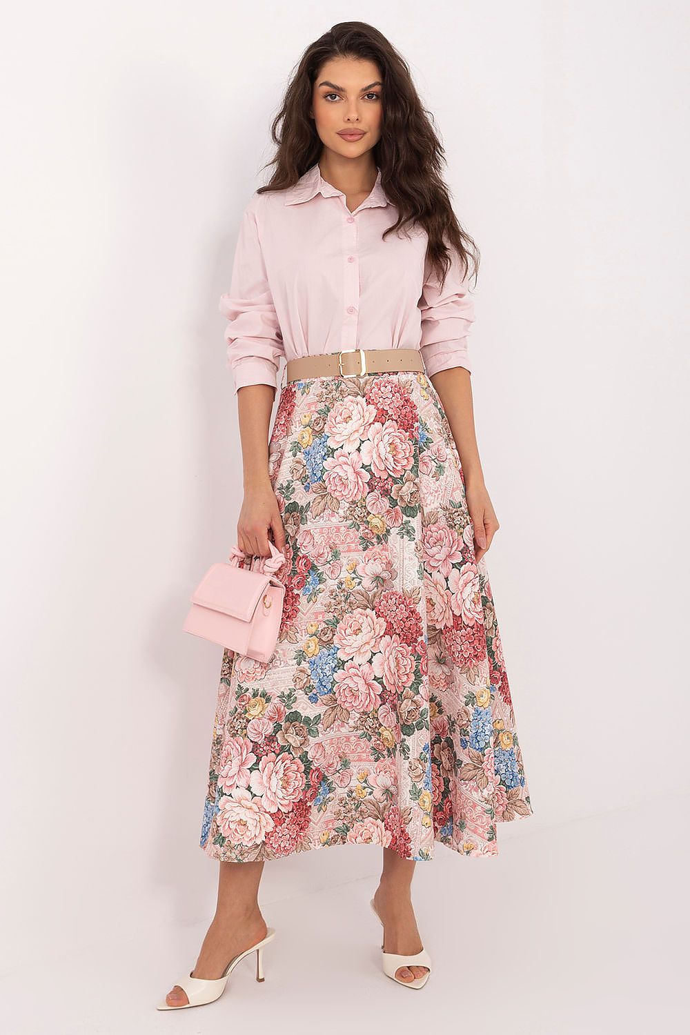  Spódnica Model IT-SD-FL9850-2.17 Pink - Italy Moda 
