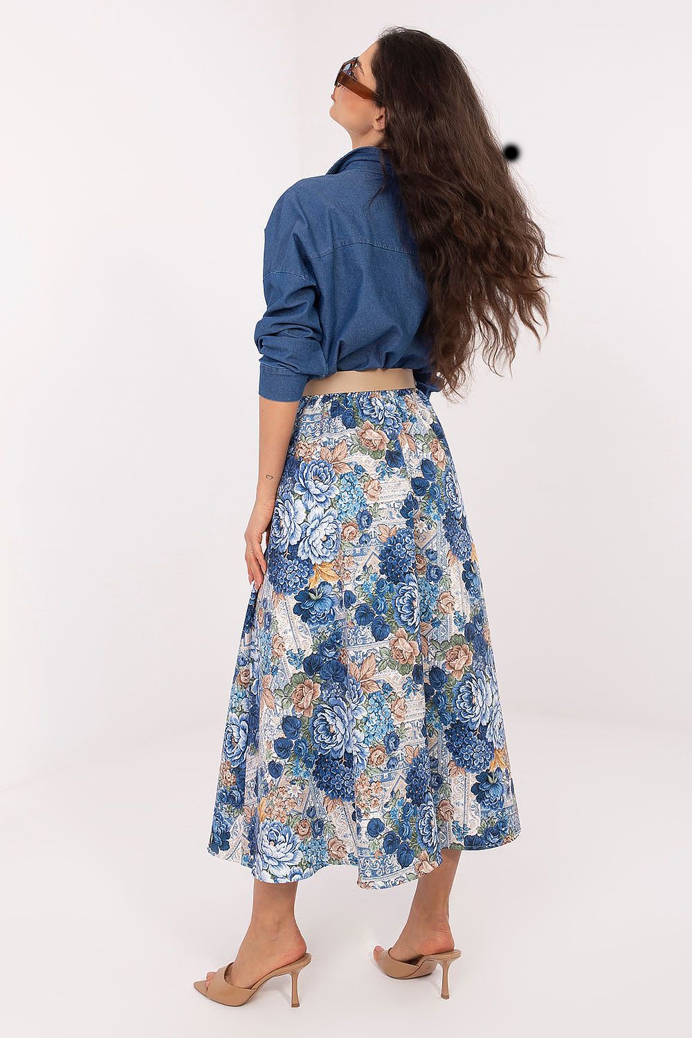  Spódnica Model IT-SD-FL9850-2.17 Dark Blue - Italy Moda 
