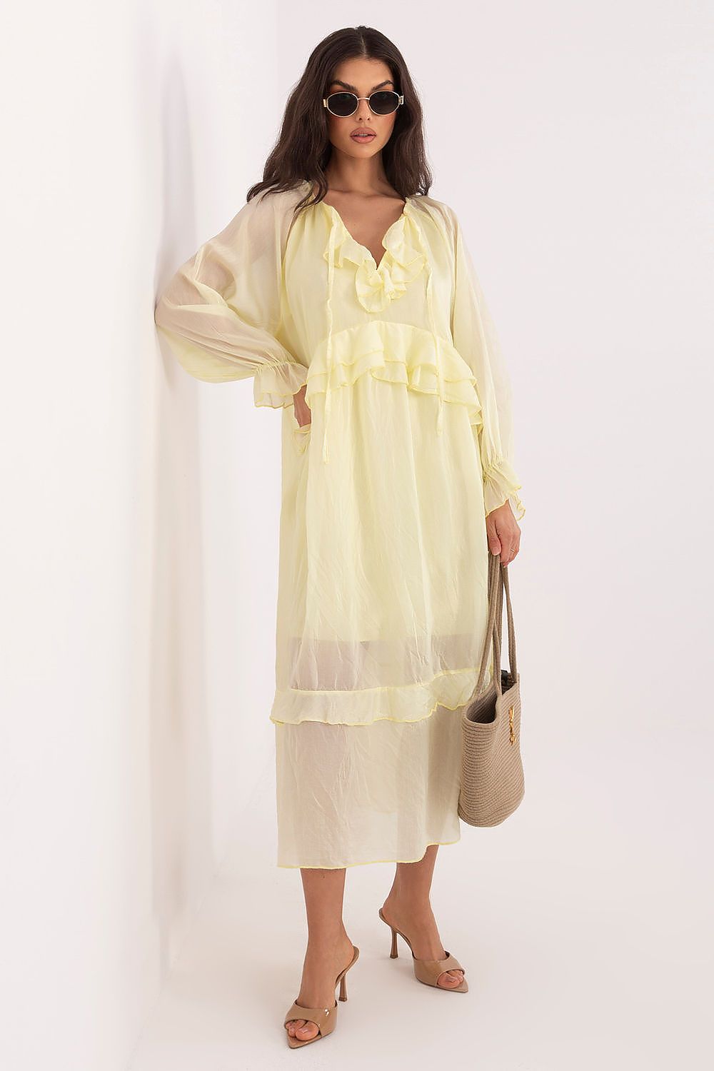  Sukienka Model IT-SK-51600.19 Light Yellow - Italy Moda 