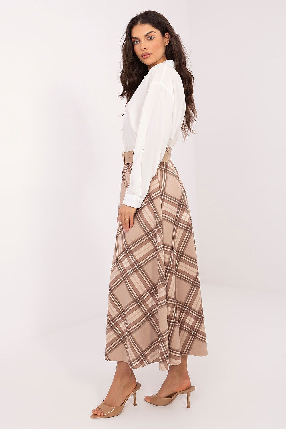  Spódnica Model IT-SD-23296.84 Beige - Italy Moda 