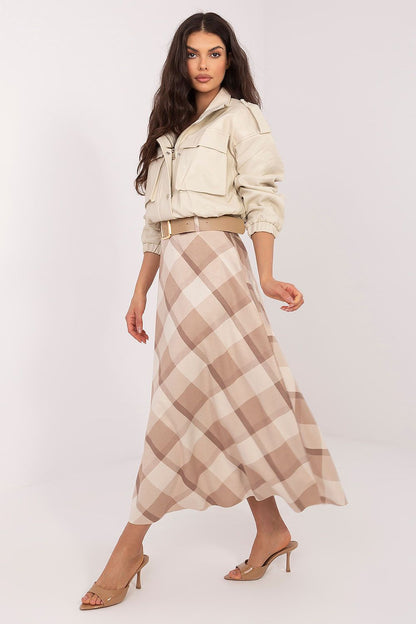  Spódnica Model IT-SD-23296-1.85 Beige - Italy Moda 