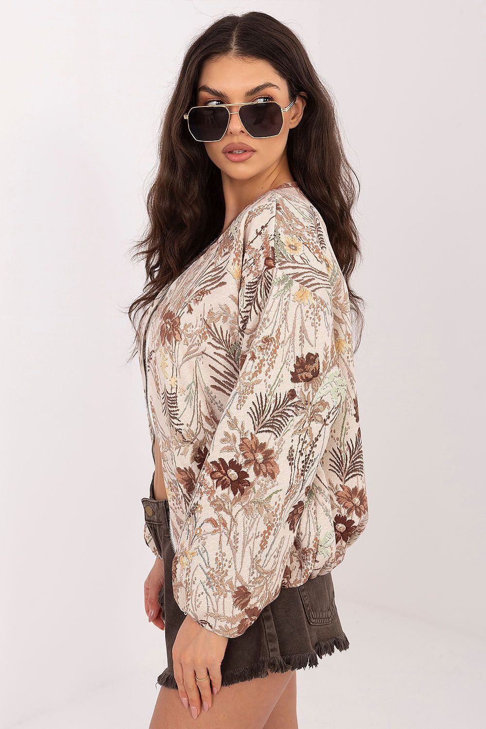   Kurtka Damska Model IT-KR-FL10357.15 Brown - Italy Moda 