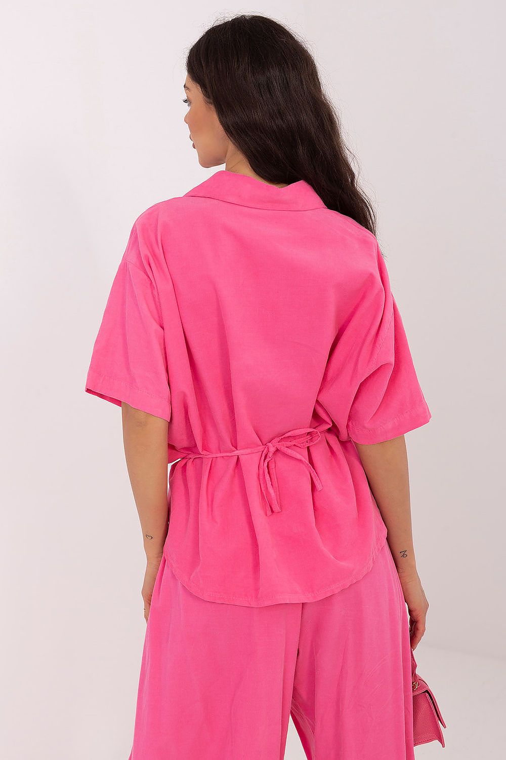   Koszula Damska Model IT-KS-FL10320.12 Dark Pink - Italy Moda 