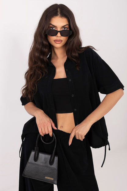   Koszula Damska Model IT-KS-FL10320.12 Black - Italy Moda 